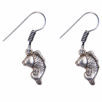 Fish Shape Hanging Earring, Made With German Silver.