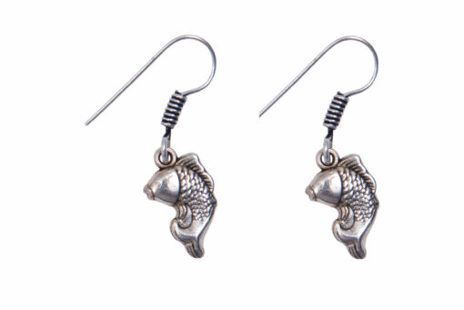 Fish Shape Hanging Earring, Made With German Silver.