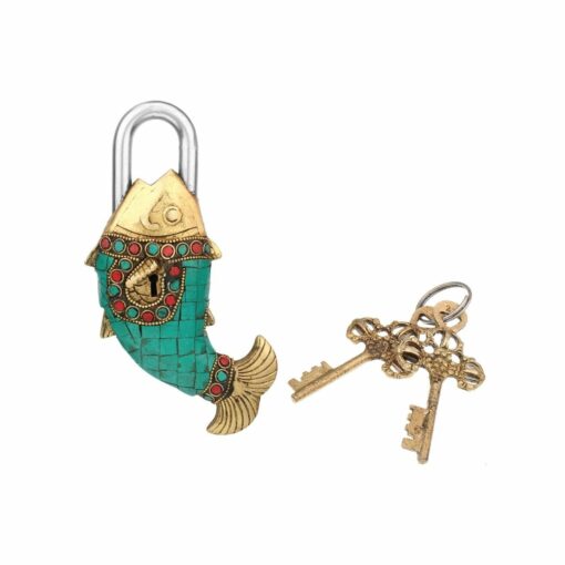 Handcrafted Fish Figure Padlock