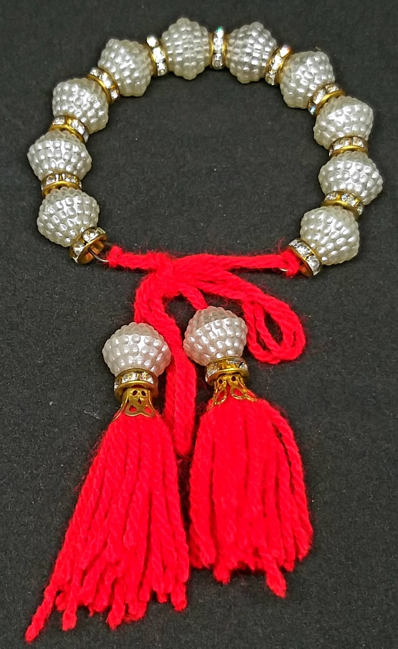 Authentic Meenakari Design Pearl Bracelet For Rakhi Bhabhi | Buy Online Bracelet  Rakhi