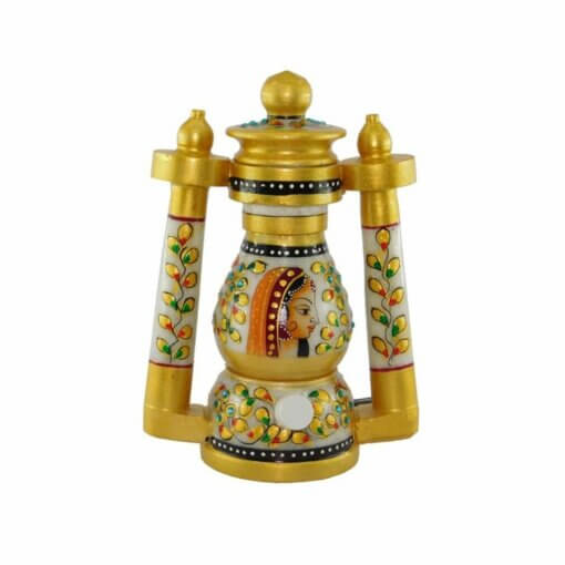 Handpainted Marble Lantern Lamp