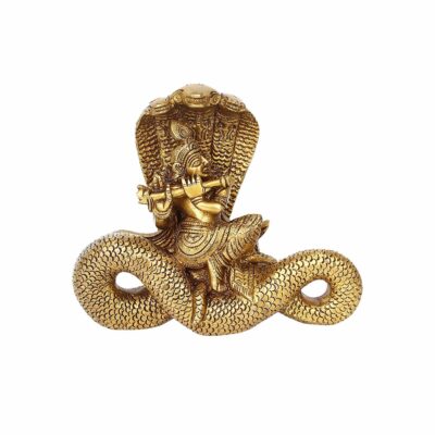 Handcrafted Brass Dancing Lord Kanha Statue