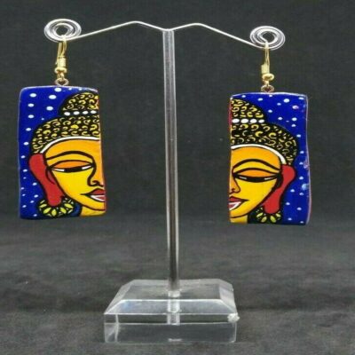 Handmade Handpainted Madhubani Art Earrings