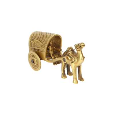 Handcrafted Camel Brass Vintage Figurine Statue