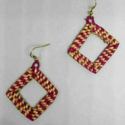 Indian Handcrafted Jute Earrings Jewelry Ear Drops