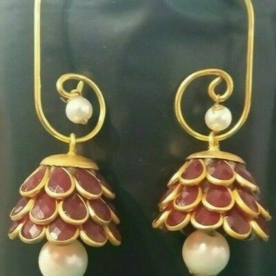 Pearl Gold MeenaKari Earring