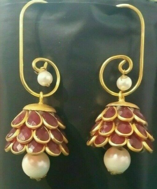 Pearl Gold MeenaKari Earring