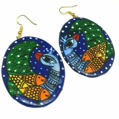 Handmade Oval Earrings Women