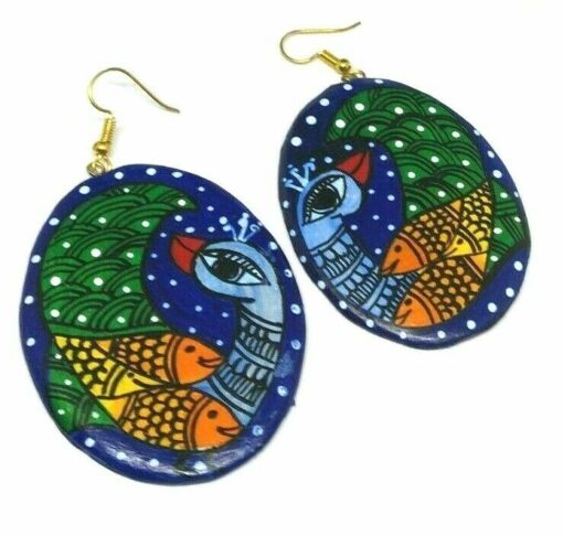 Handmade Oval Earrings Women