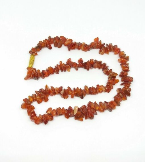 Handcrafted Orange Jade Necklace