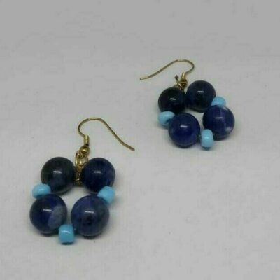 Handcrafted Sodalite Stone Earrings