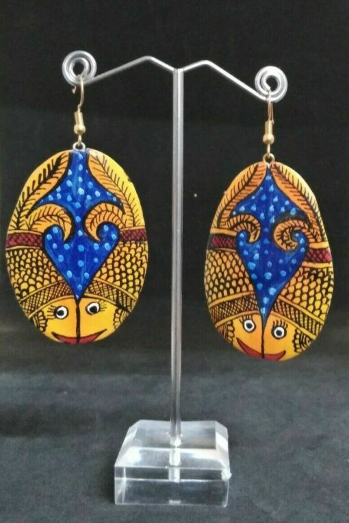 Handcrafted Clay Earring Polymer Stud Jewelry