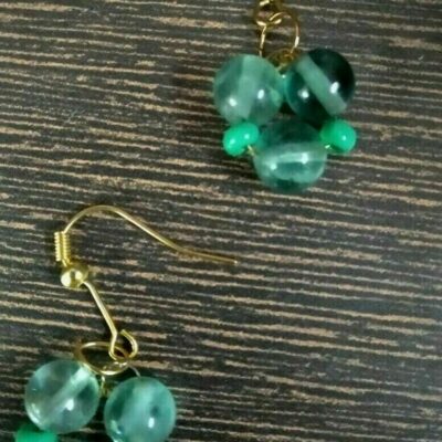 Handcrafted Green Jade Earrings
