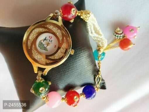 Handcrafted Pearl Analog Watch Bracelet