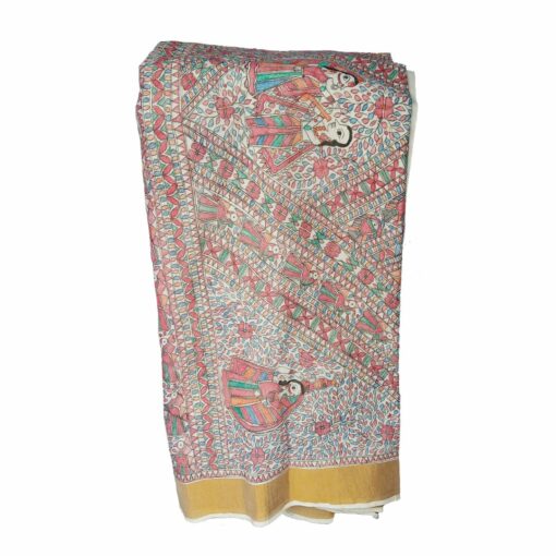 Madhubani Handpainted Saree Online