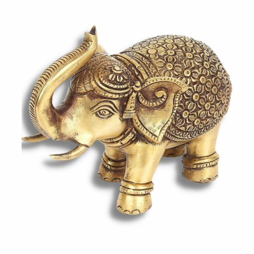 Handcrafted Brass Elephant Statue for Decoration