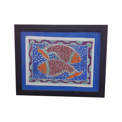 Madhubani Fish Painting Mithila Bihar Folk Indian Art Gift