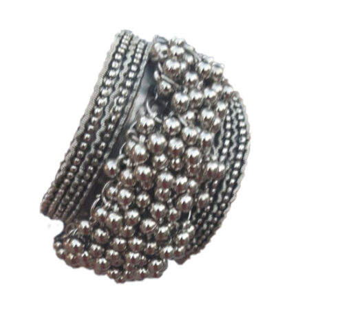 Handcrafted Bracelet Bangle Cuff Small Bells Jewelry Gift Women Brass Silver Steel