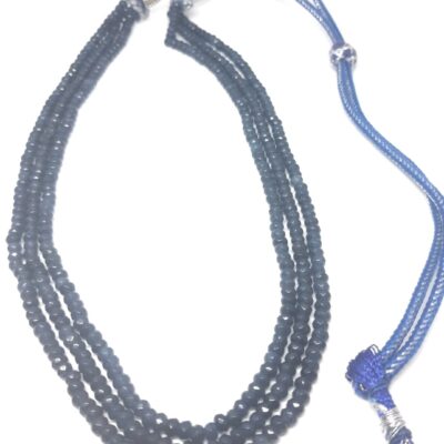 Buy Hyderabadi Blue Pearl Three Layers Necklace Online