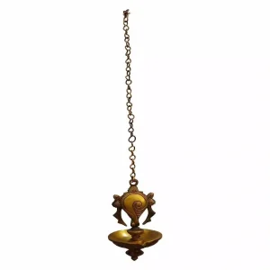 Handicraft Hanging Brass Diya for Home Temple